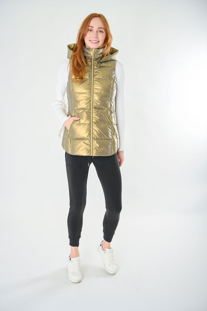 Cosmic Metallic Down Vest