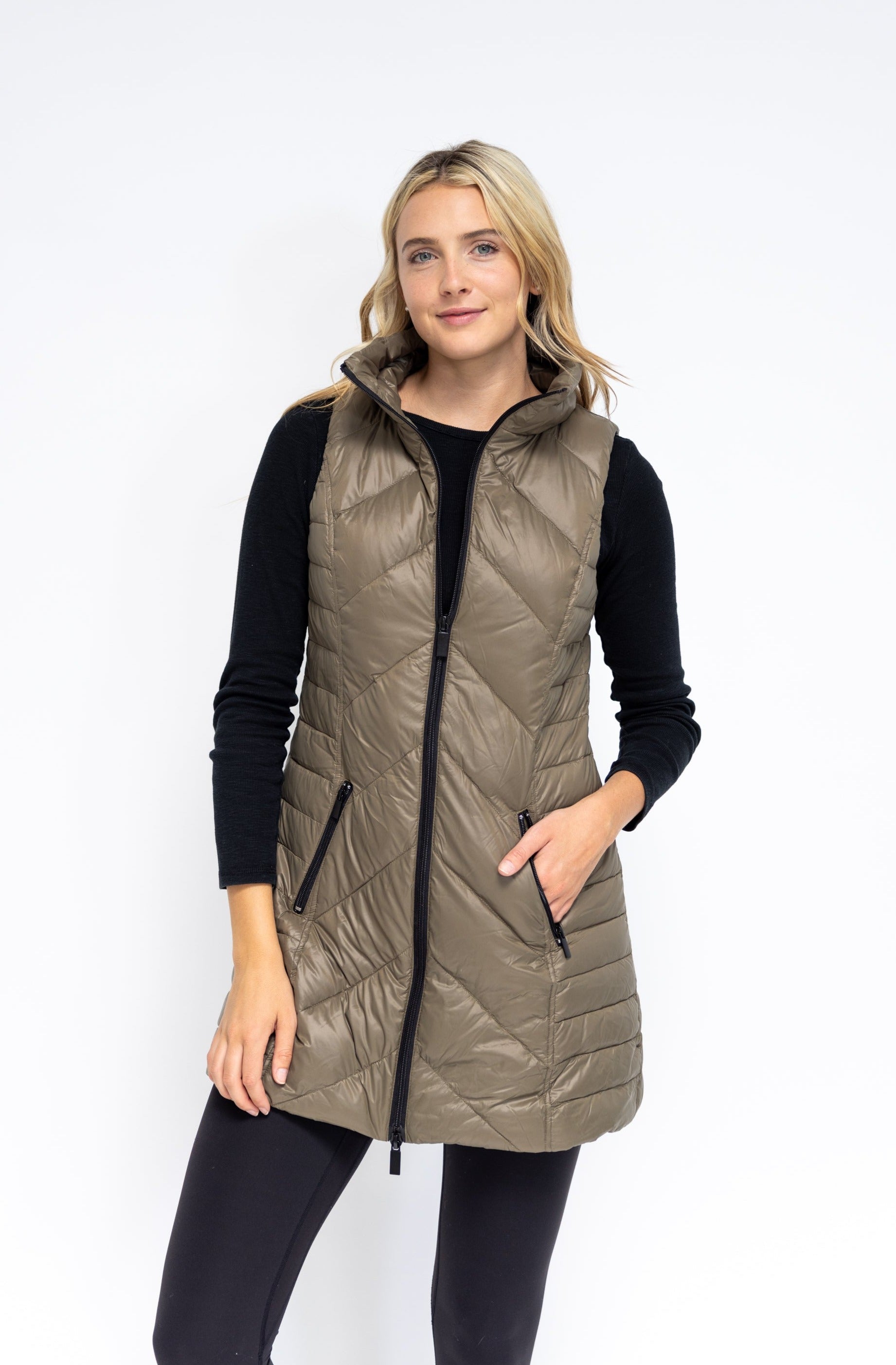 Chevron puffer hot sale vest