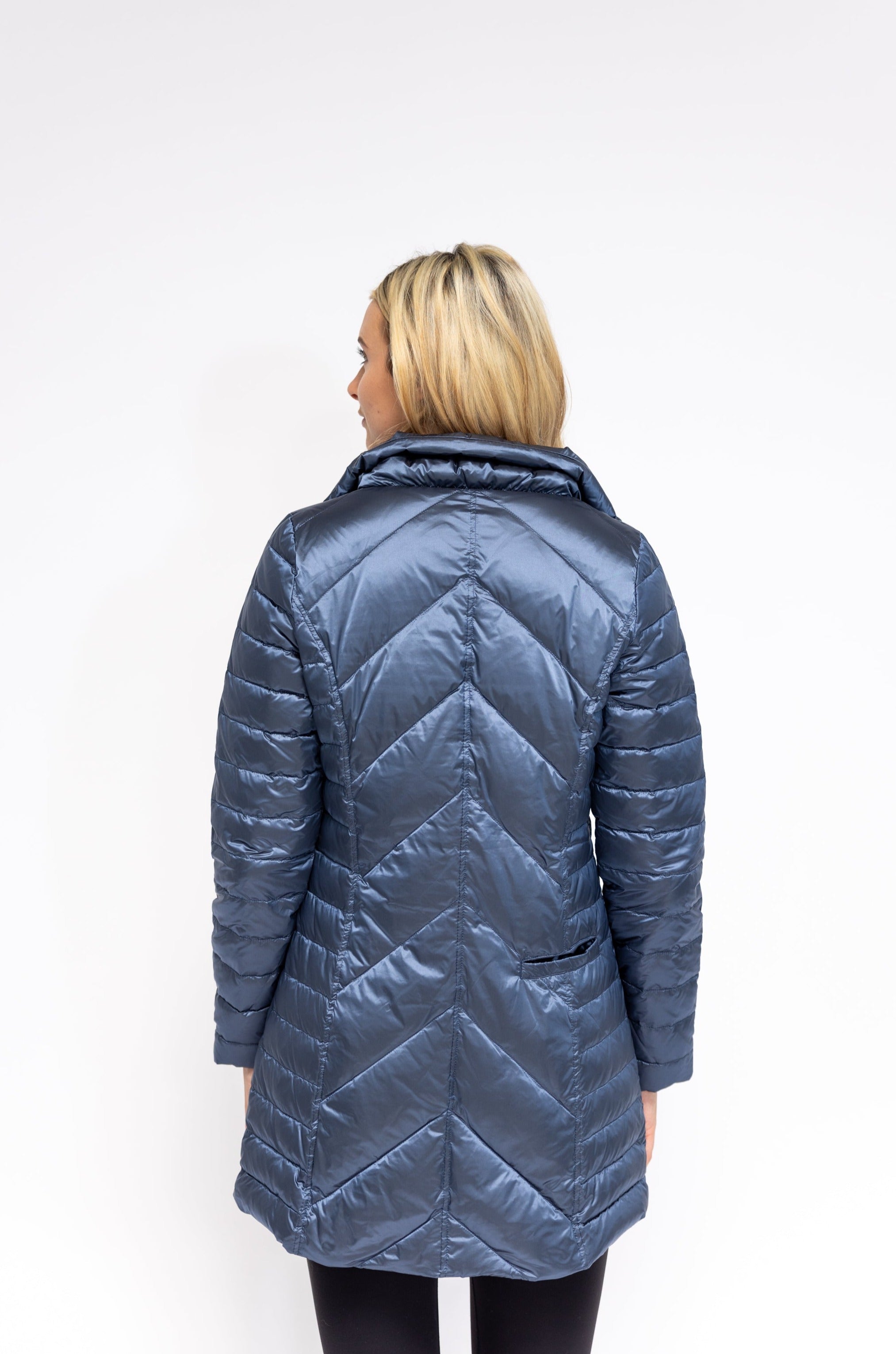 Chevron hot sale down coat