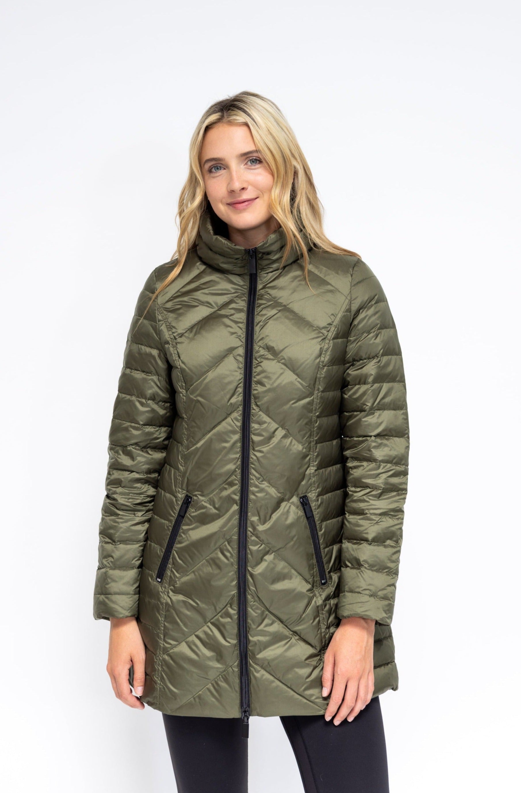 Chevron on sale padded coat