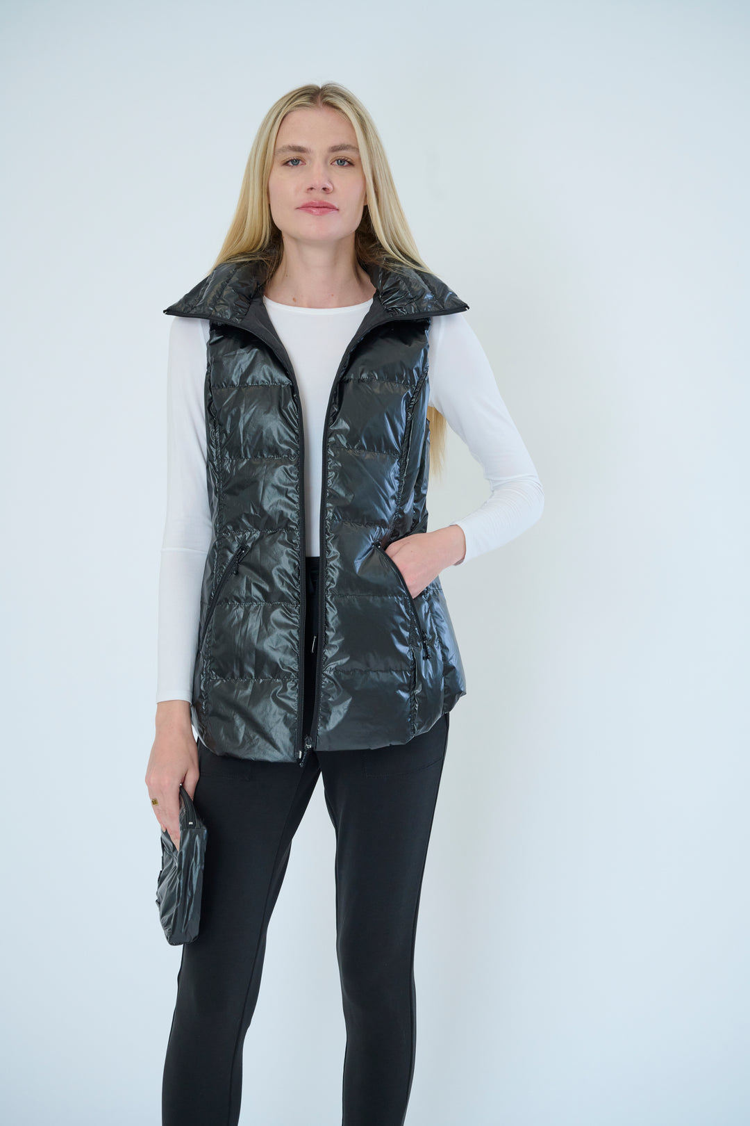 Cosmic Metallic Down Vest