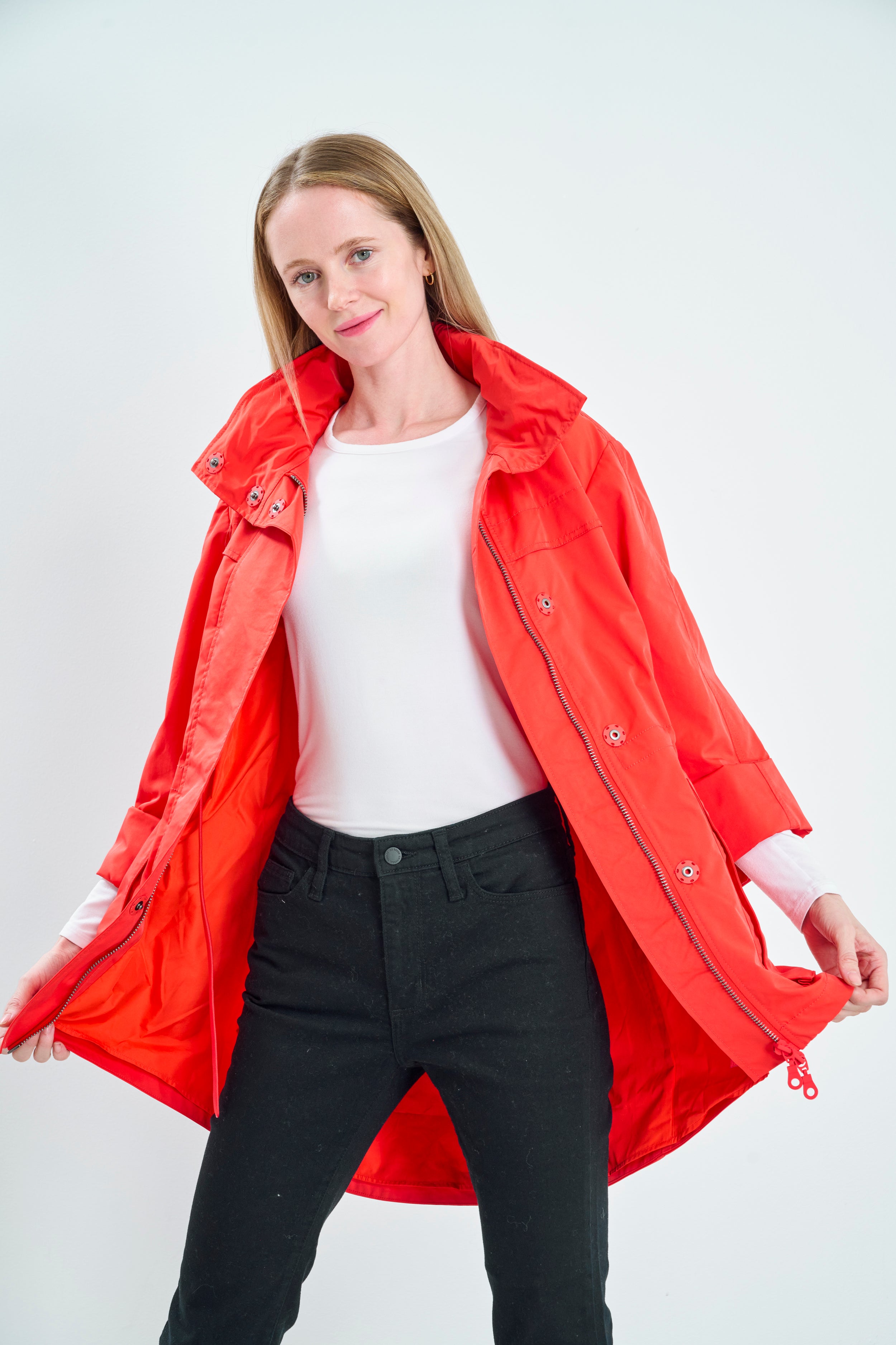 Red clearance anorak women's