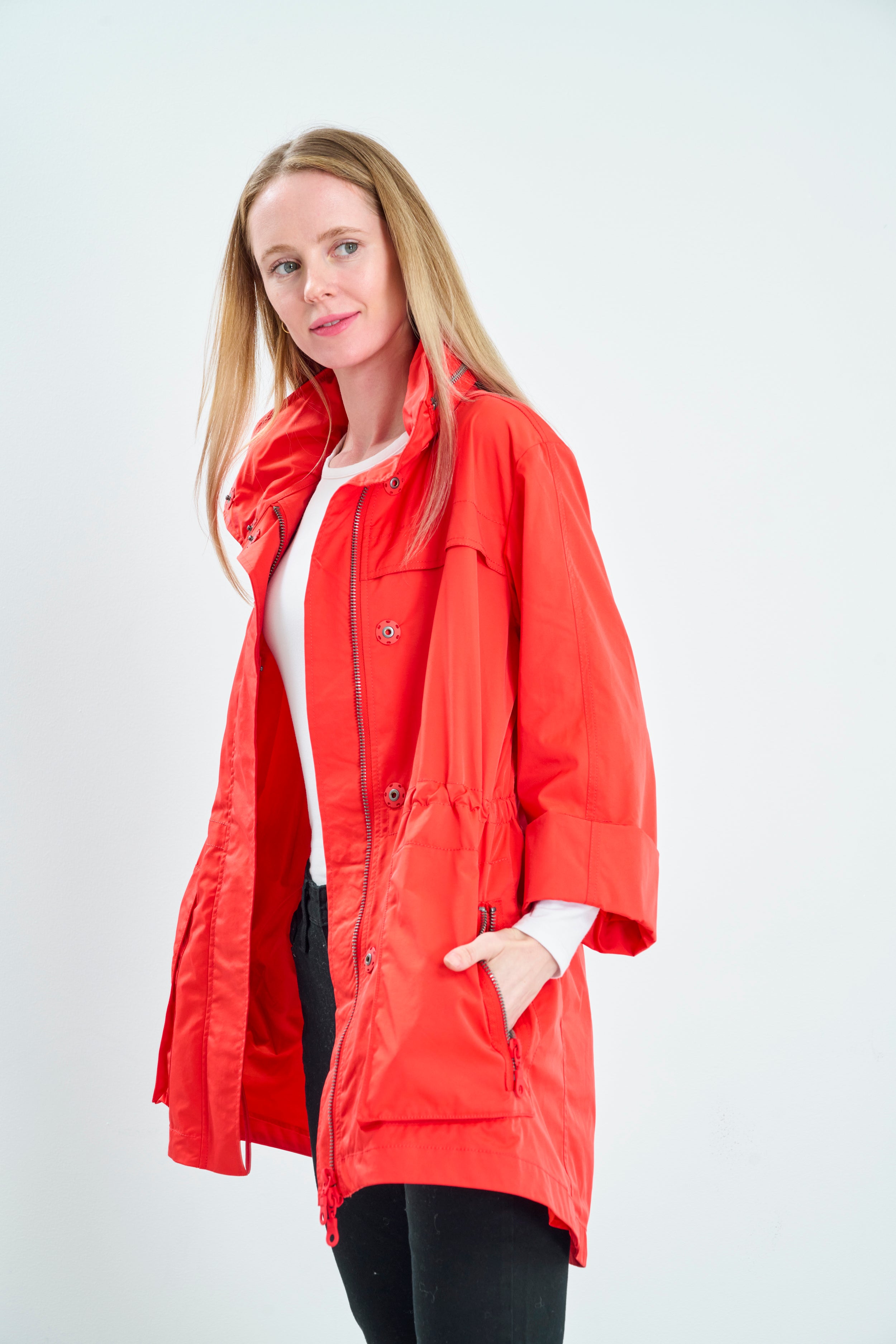 Womens red clearance anorak jacket