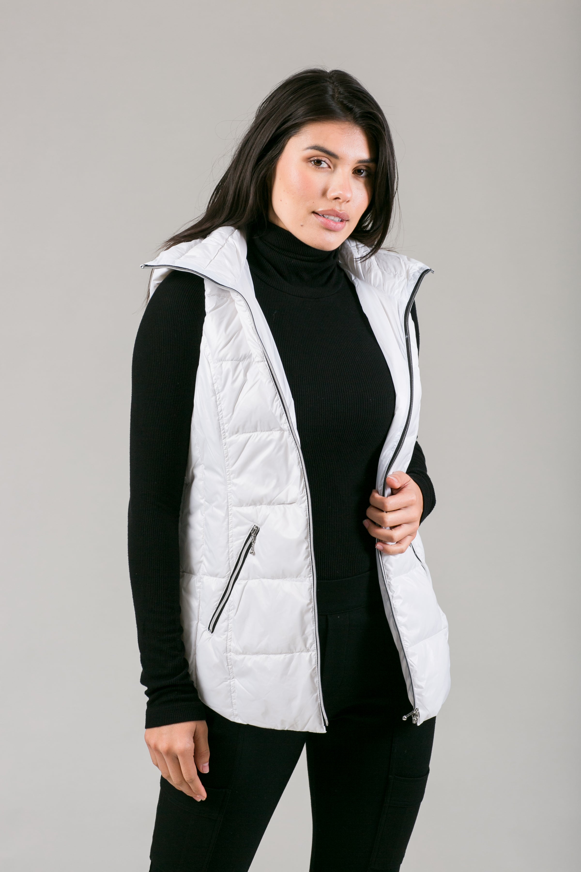 Short Hooded Quilted Vest – MyAnorak