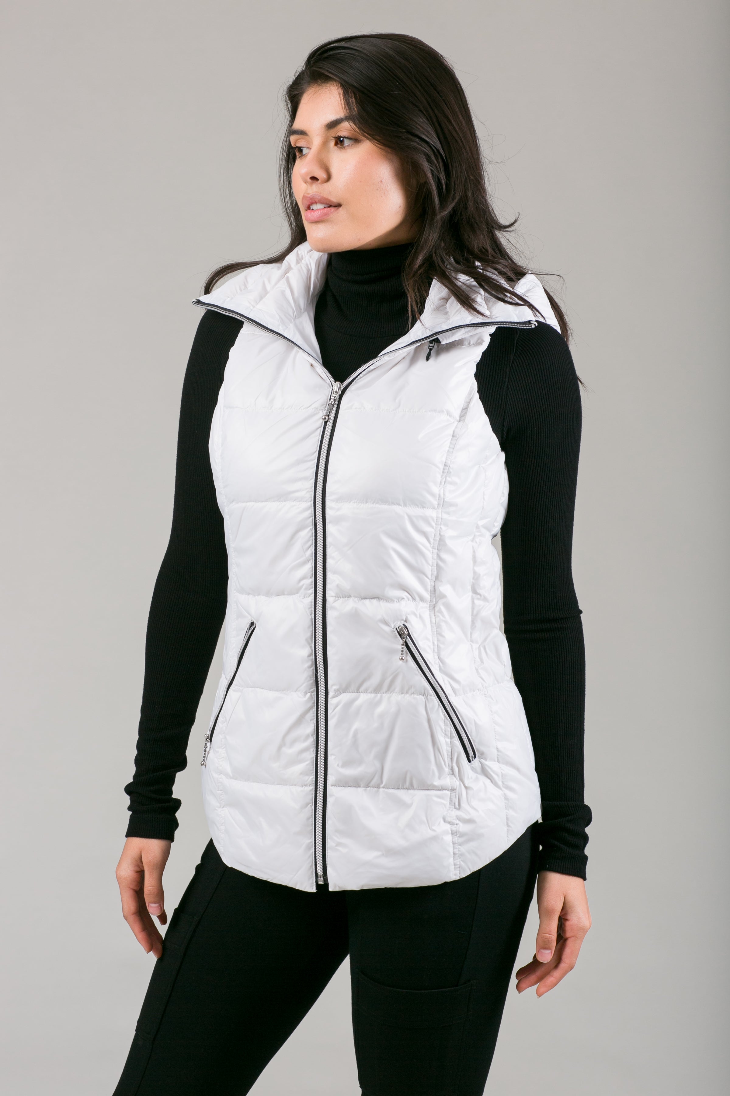 Short Hooded Quilted Vest – MyAnorak