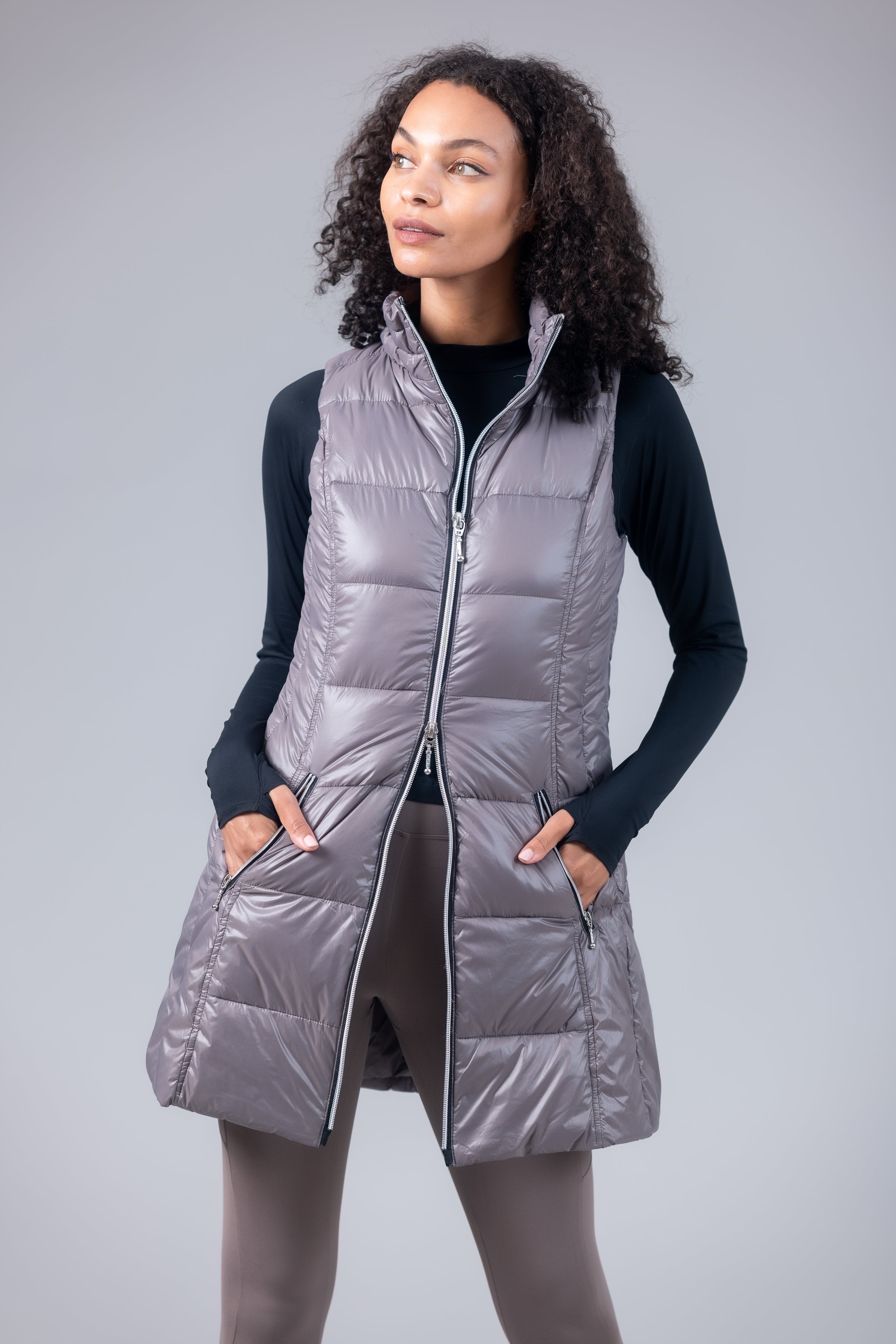 Long Nylon Down Vest MyAnorak