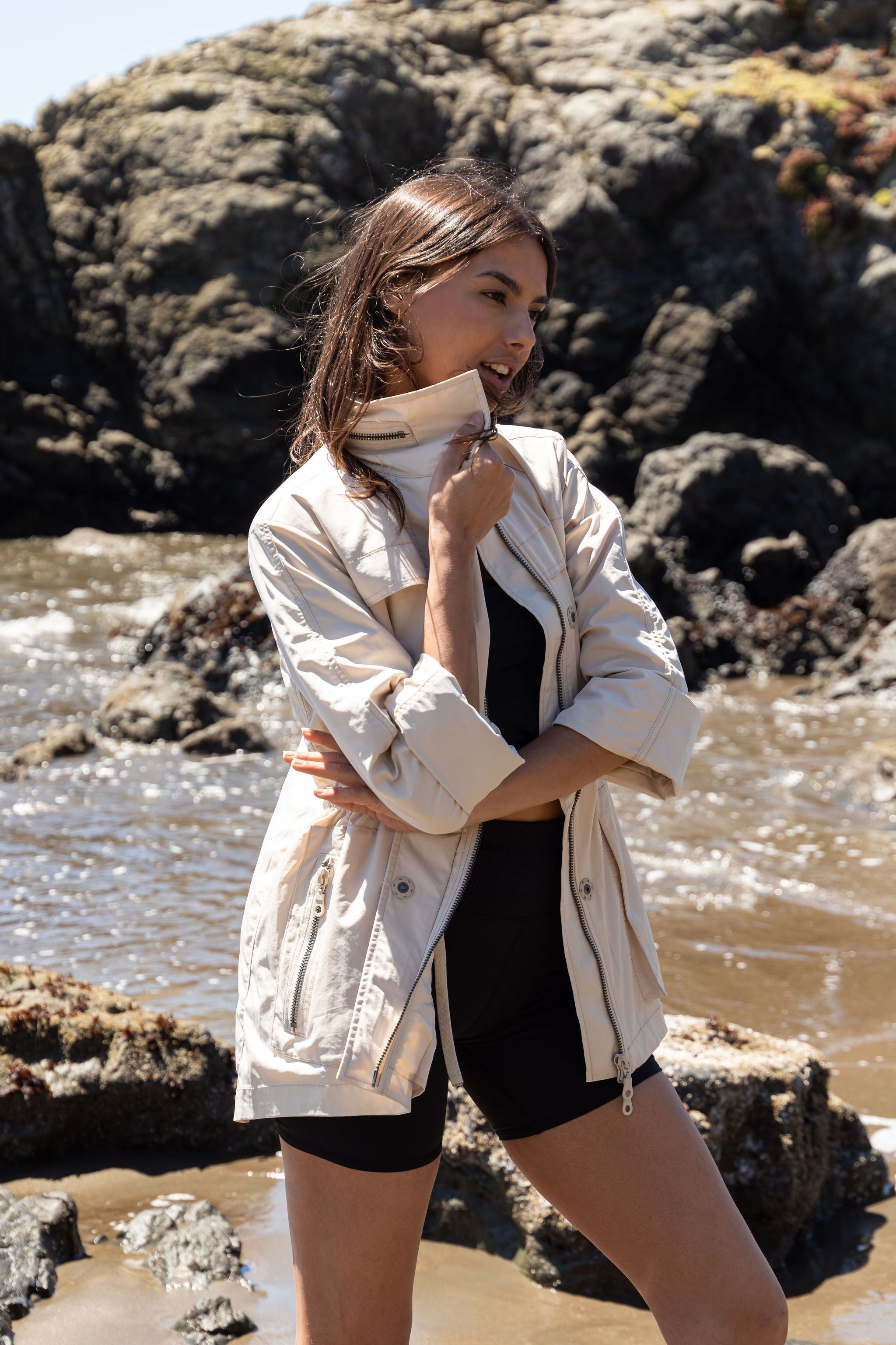 The Anorak Jacket in Crinkle Nylon - Women's Anorak – MyAnorak